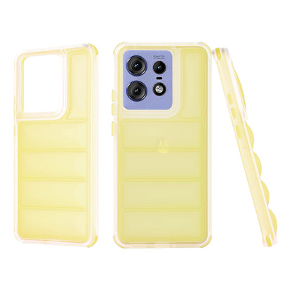 Custodia per Motorola Edge 50 Pro, Techsuit, Wave Shield, Gialla