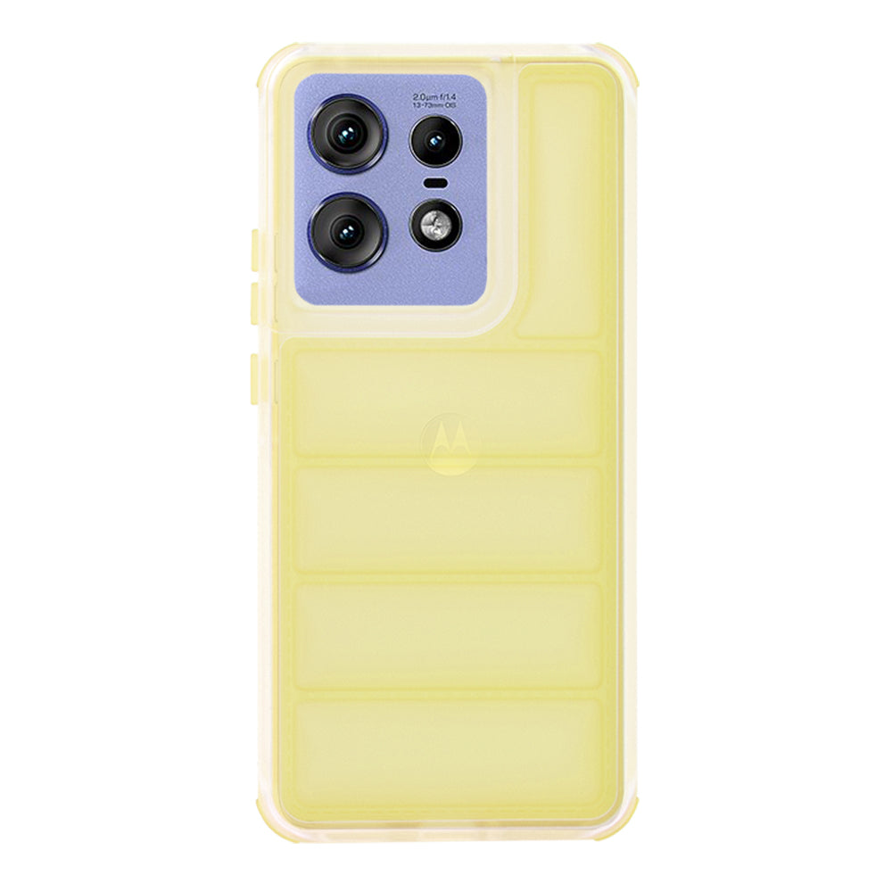Custodia per Motorola Edge 50 Pro, Techsuit, Wave Shield, Gialla