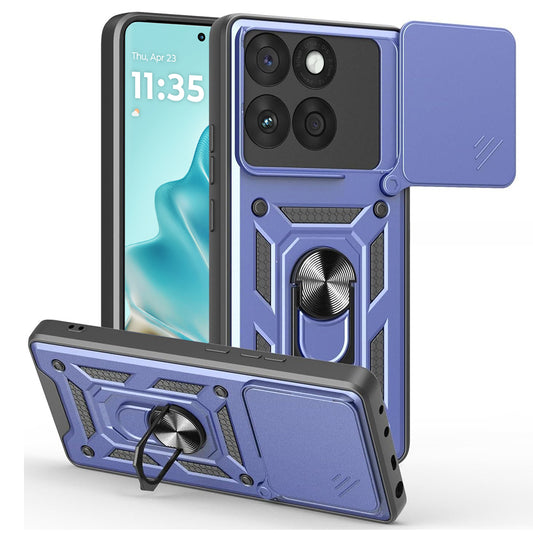 Custodia per Motorola Edge 60 Fusion / Edge 60, Techsuit, CamShield, Blu