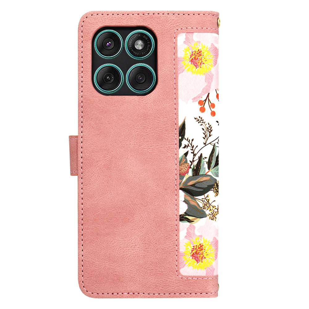 Custodia per Motorola Edge 60 Fusion / Edge 60, Techsuit, FlipCraft, Rosa