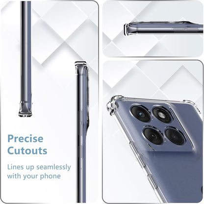 Custodia per Motorola Edge 60 Fusion / Edge 60, Techsuit, Shockproof Clear, Trasparente