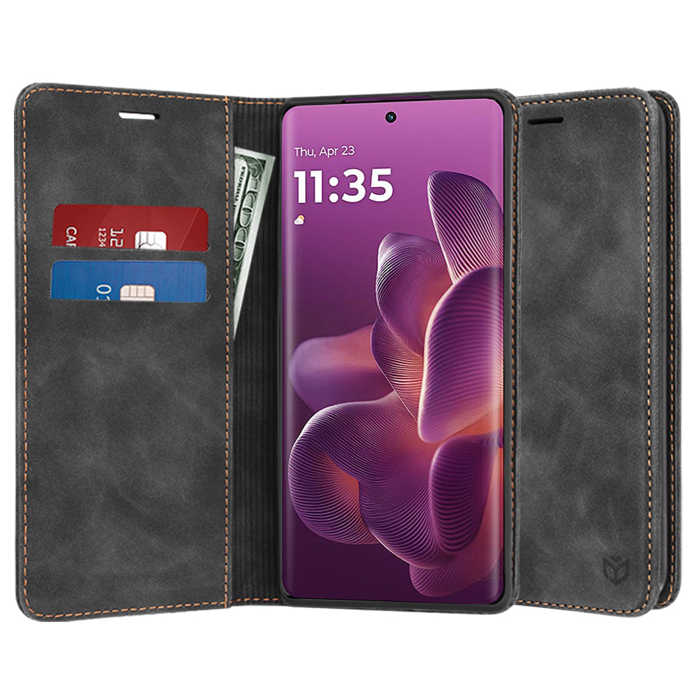 Custodia per Motorola Edge 60 Pro, Techsuit, Confy, Nera