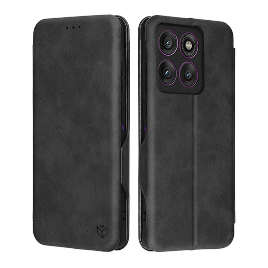 Custodia per Motorola Edge 60 Pro, Techsuit, Safe Wallet Plus, Nera
