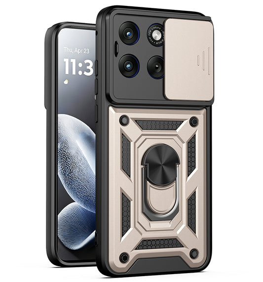 Custodia per Motorola Edge 70 Fusion, Techsuit, CamShield, Dorata