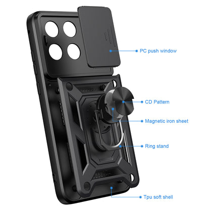 Custodia per Motorola Edge 70 Fusion, Techsuit, CamShield, Dorata