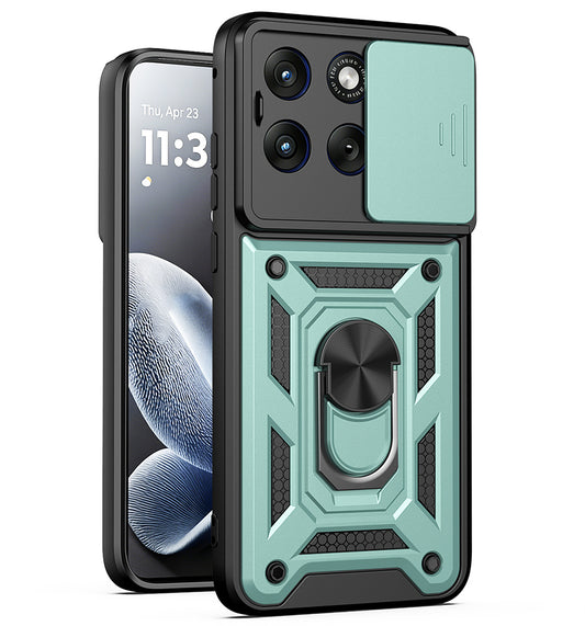 Custodia per Motorola Edge 70 Fusion, Techsuit, CamShield, Verde
