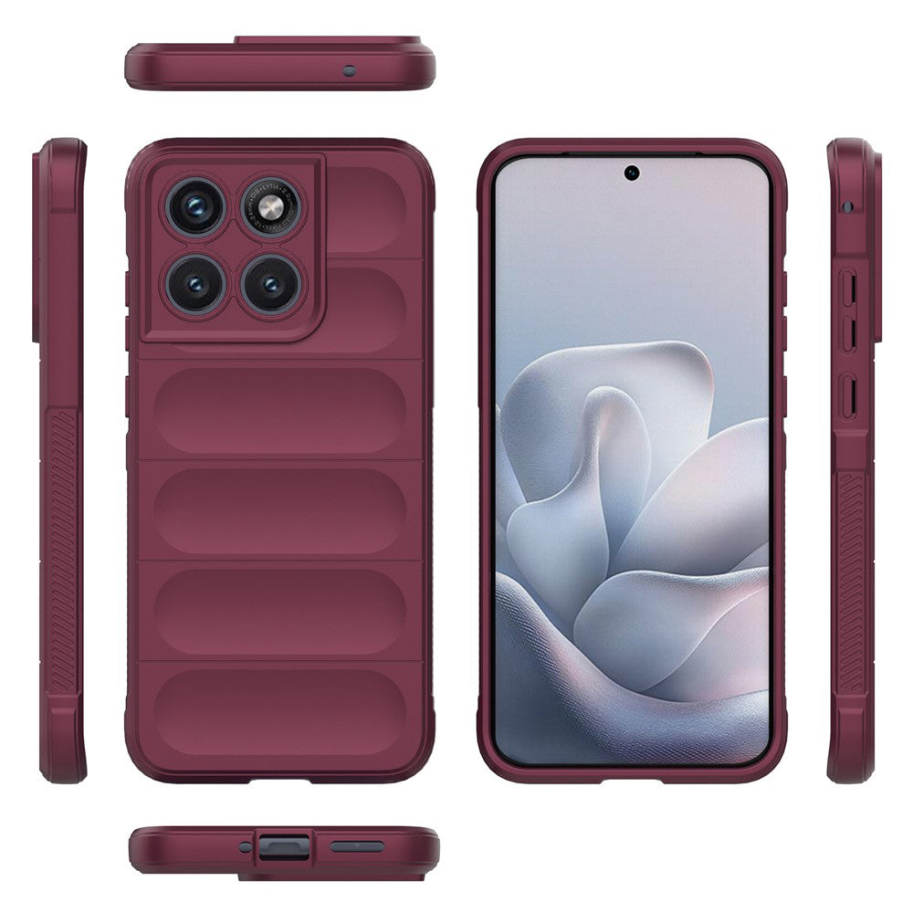 Custodia per Motorola Edge 70 Fusion, Techsuit, Magic Shield, Vinaccia