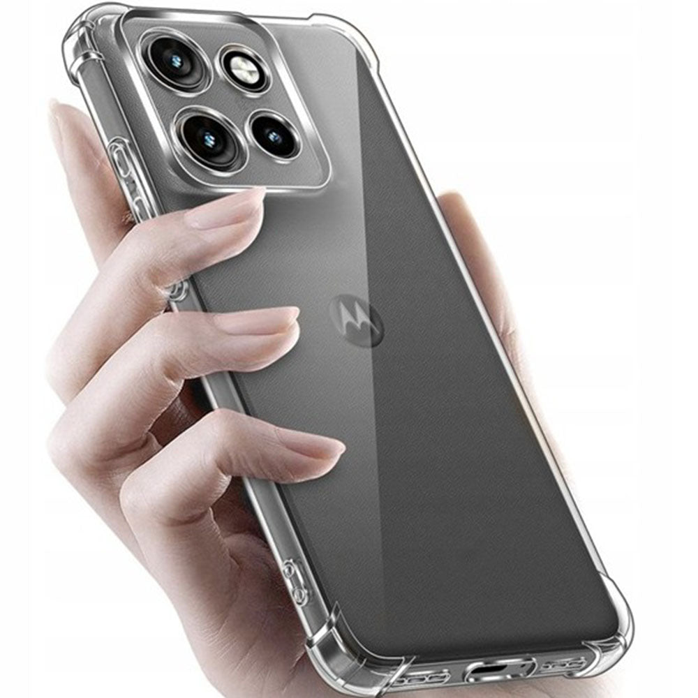Custodia per Motorola Edge 70 Fusion, Techsuit, Shockproof Clear, Trasparente