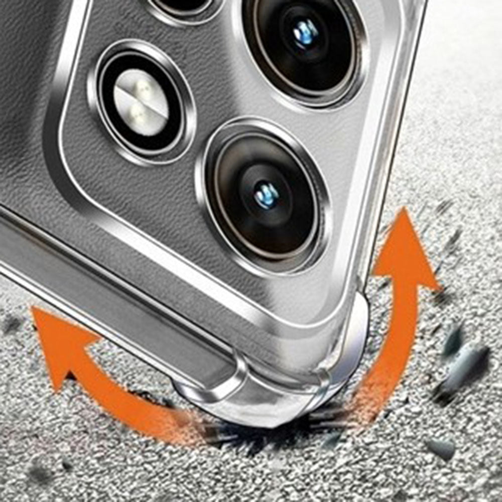 Custodia per Motorola Edge 70 Fusion, Techsuit, Shockproof Clear, Trasparente