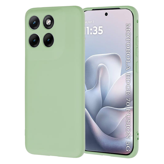 Custodia per Motorola Edge 70 Fusion, Techsuit, SoftFlex, Verde Chiaro