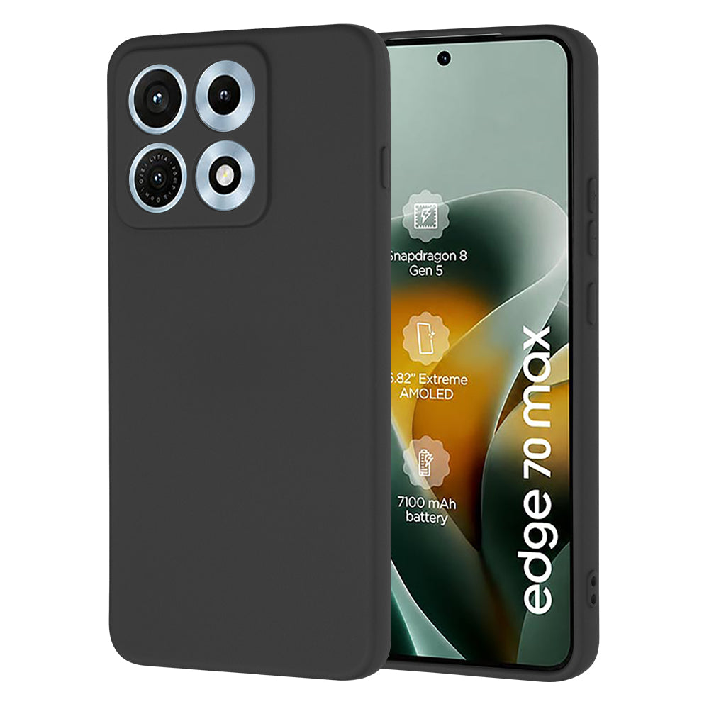 Custodia per Motorola Edge 70 Max, Techsuit, SoftFlex, Nera