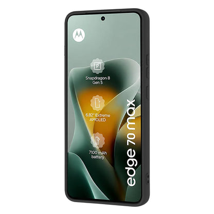 Custodia per Motorola Edge 70 Max, Techsuit, SoftFlex, Nera
