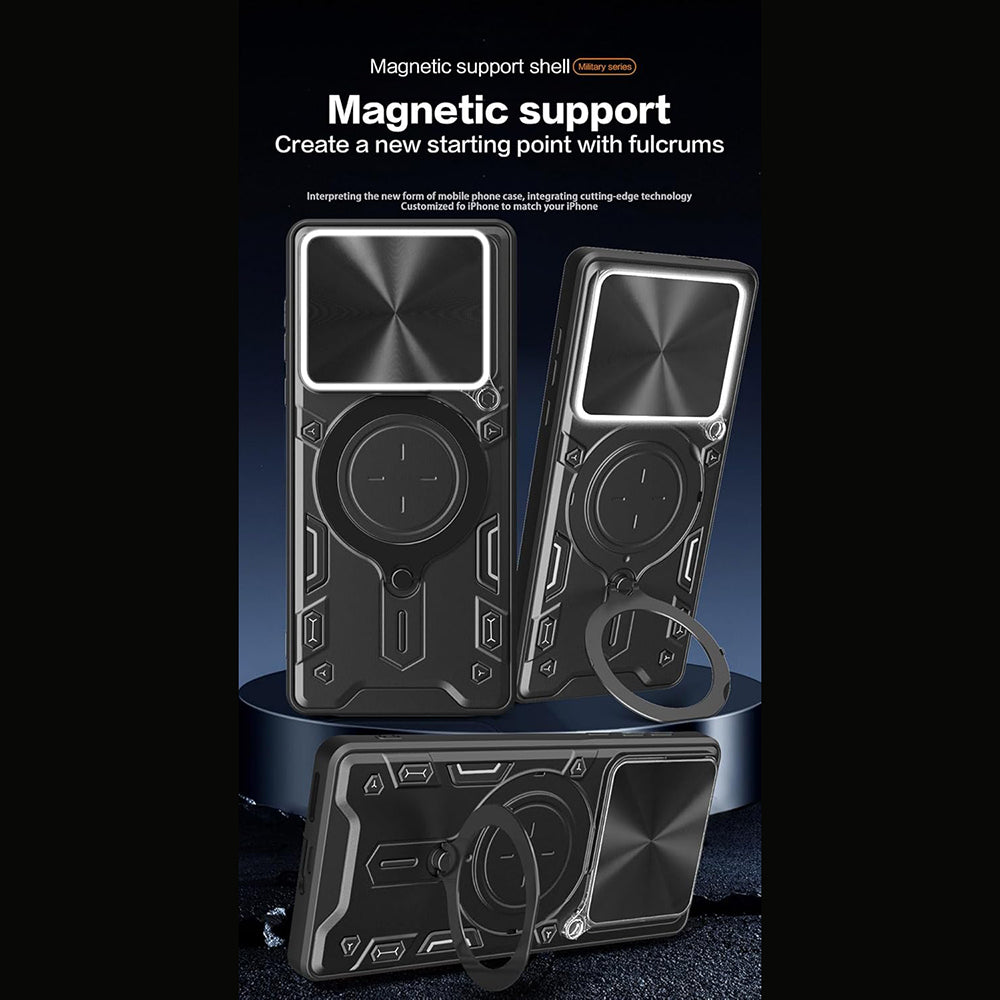 Case for Motorola Edge 70, Techsuit, CamGuard Pro, Black