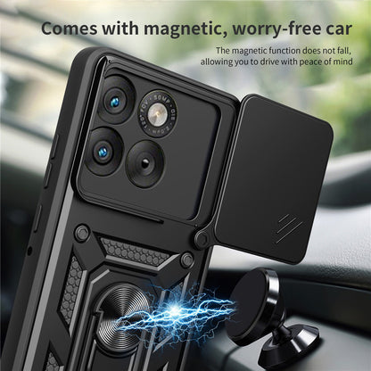 Custodia per Motorola Edge 70, Techsuit, CamShield, Rosa Dorato