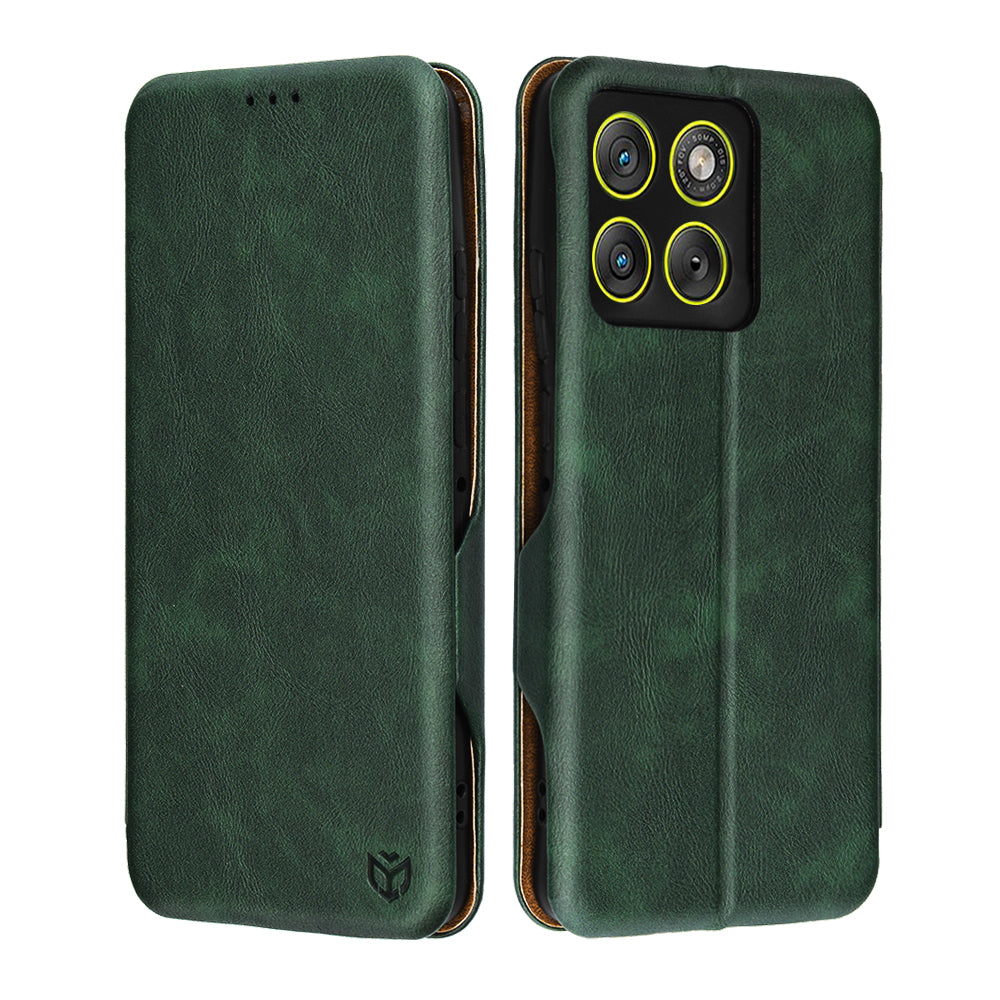 Custodia per Motorola Edge 70, Techsuit, Safe Wallet Plus, Verde