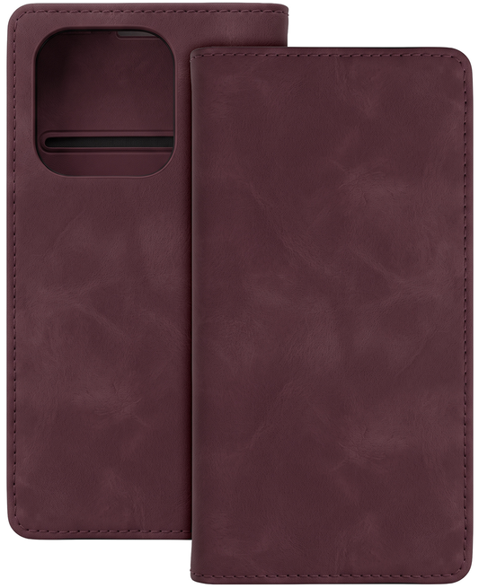 Custodia per Motorola Moto G34, OEM, Smart Suede, Vinaccia