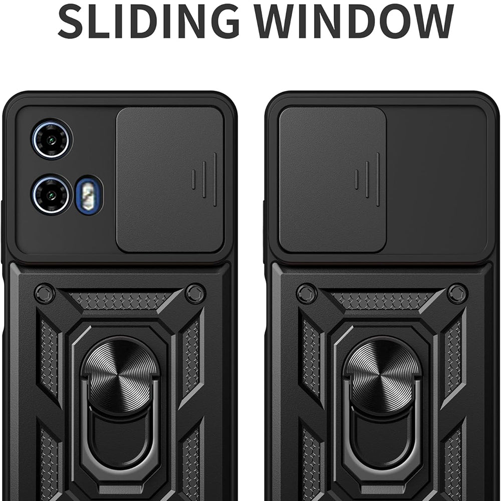 Custodia per Motorola Moto G15 / G15 Power, Techsuit, CamShield, Nera
