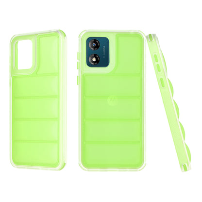 Case for Motorola Moto E13, Techsuit, Wave Shield, Green
