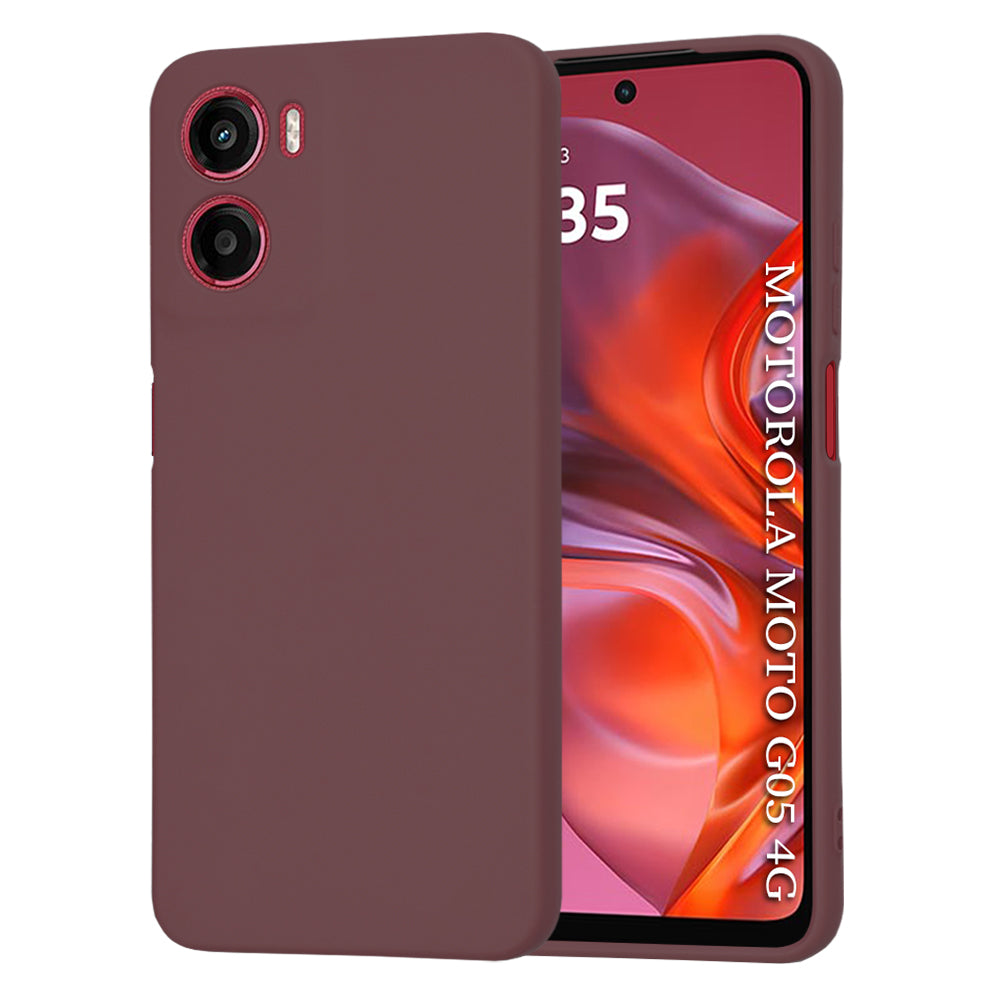 Custodia per Motorola Moto E15 / G05, Techsuit, SoftFlex, Vinaccia