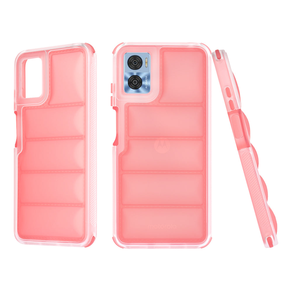 Case for Motorola Moto E22i / E22, Techsuit, Wave Shield, Red