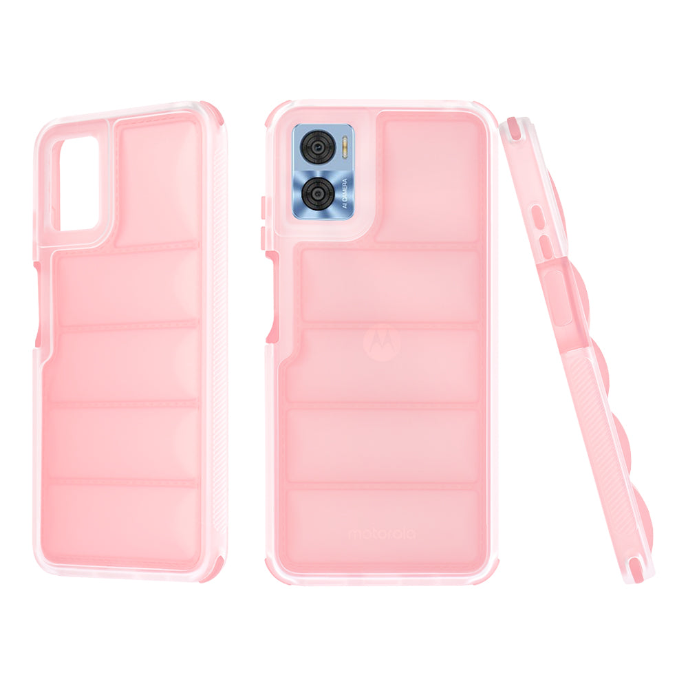 Case for Motorola Moto E22i / E22, Techsuit, Wave Shield, Pink