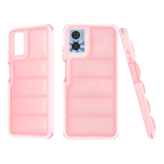 Custodia per Motorola Moto E22i / E22, Techsuit, Wave Shield, Rosa