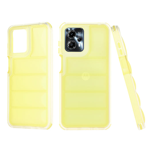 Custodia per Motorola Moto G13 / G23 / G53, Techsuit, Wave Shield, Gialla