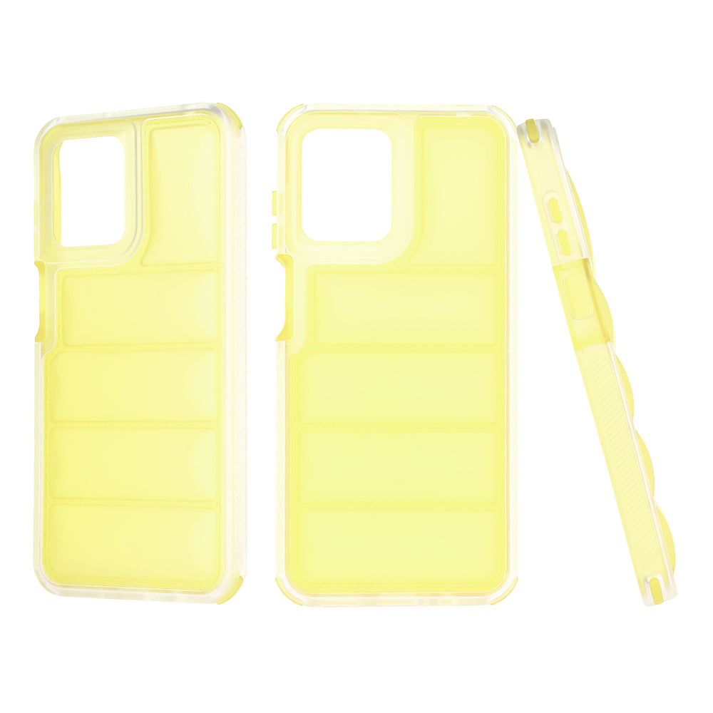 Custodia per Motorola Moto G13 / G23 / G53, Techsuit, Wave Shield, Gialla