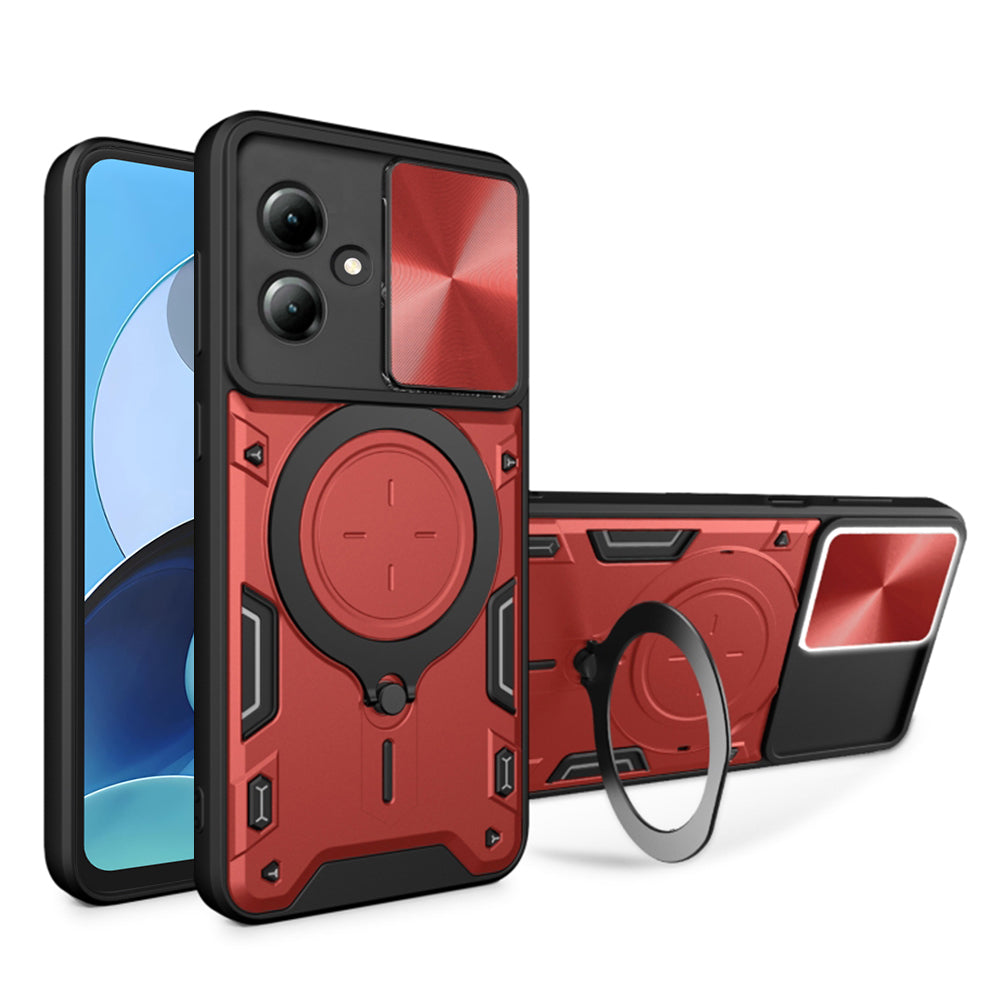 Case for Motorola Moto G14, Techsuit, CamGuard Pro, Red