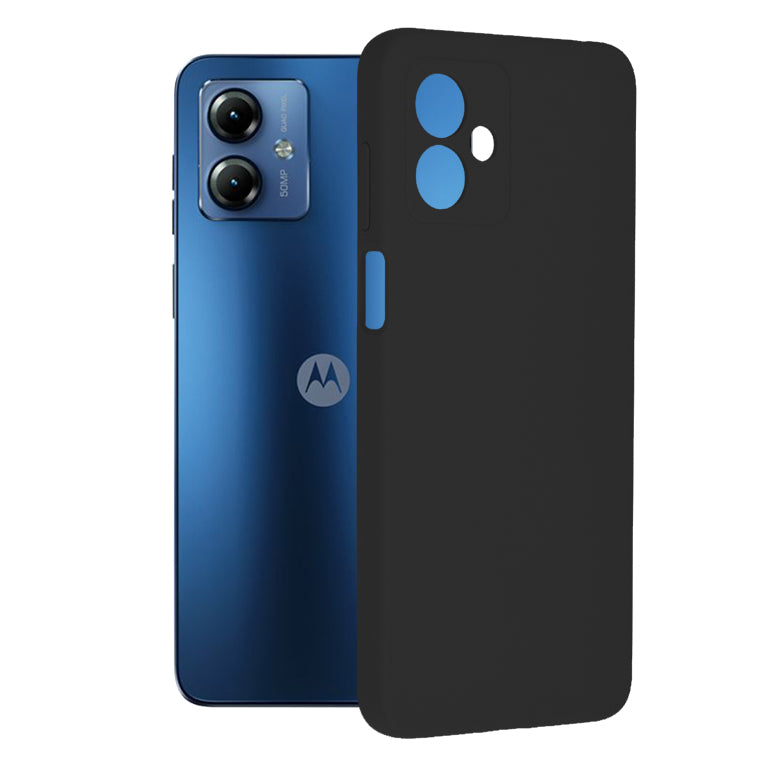 Custodia per Motorola Moto G14, Techsuit, Soft Edge, Nera