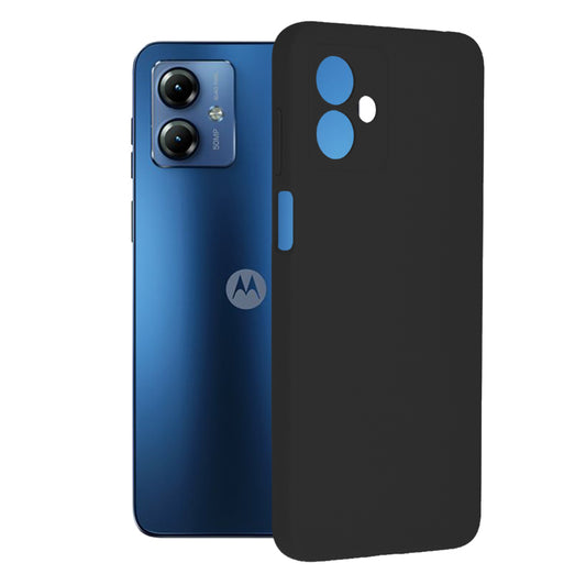Custodia per Motorola Moto G14, Techsuit, Soft Edge, Nera