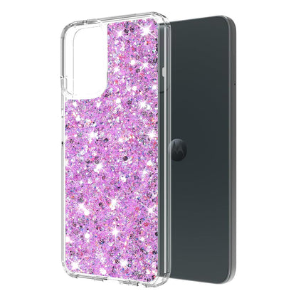 Custodia per Motorola Moto G14, Techsuit, Sparkly Glitter, Magenta