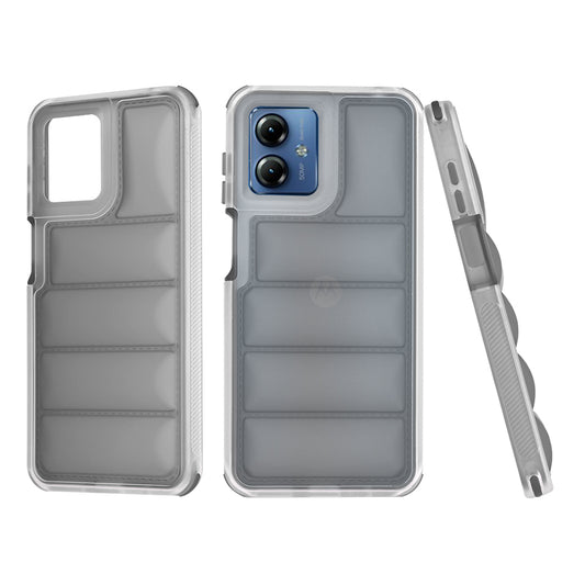 Custodia per Motorola Moto G14, Techsuit, Wave Shield, Nera