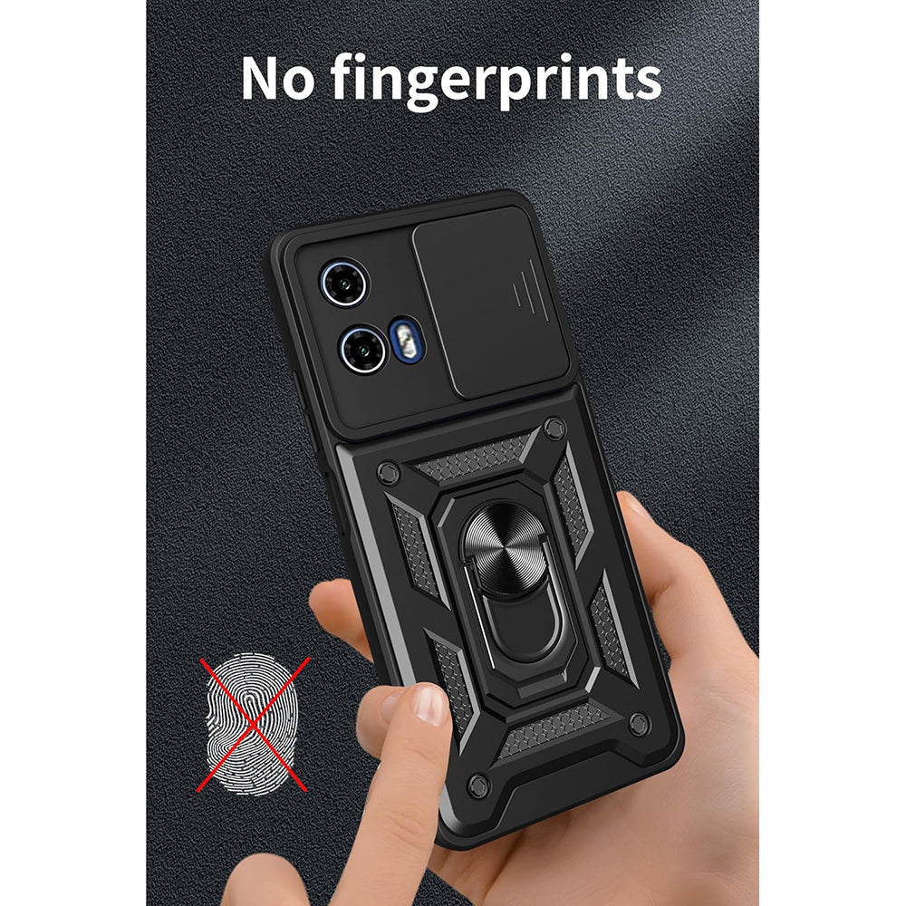 Custodia per Motorola Moto G15 / G15 Power, Techsuit, CamShield, Nera