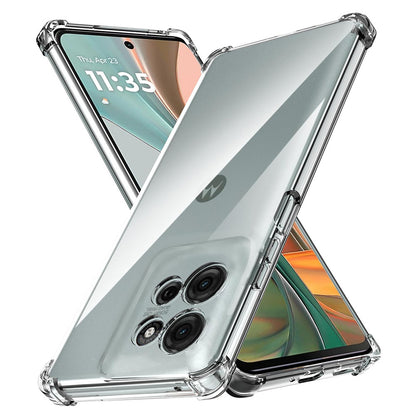 Custodia per Motorola Moto G15 / G15 Power, Techsuit, Shockproof Clear, Trasparente