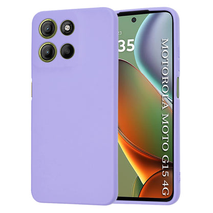 Custodia per Motorola Moto G15 / G15 Power, Techsuit, SoftFlex, Viola Chiaro