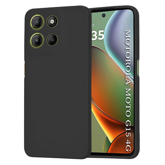 Custodia per Motorola Moto G15 / G15 Power, Techsuit, SoftFlex, Nera