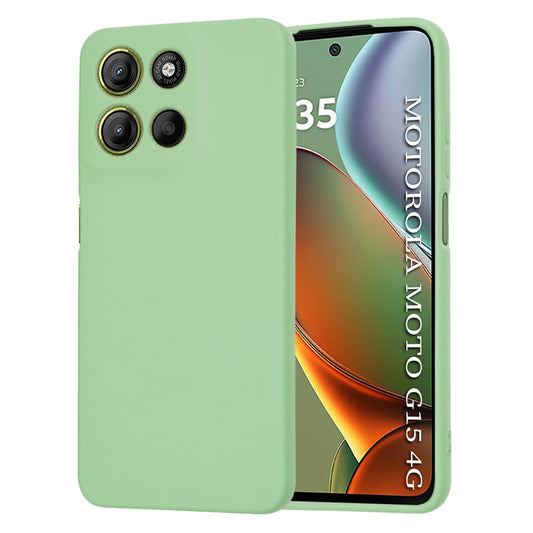Custodia per Motorola Moto G15 / G15 Power, Techsuit, SoftFlex, Verde Chiaro