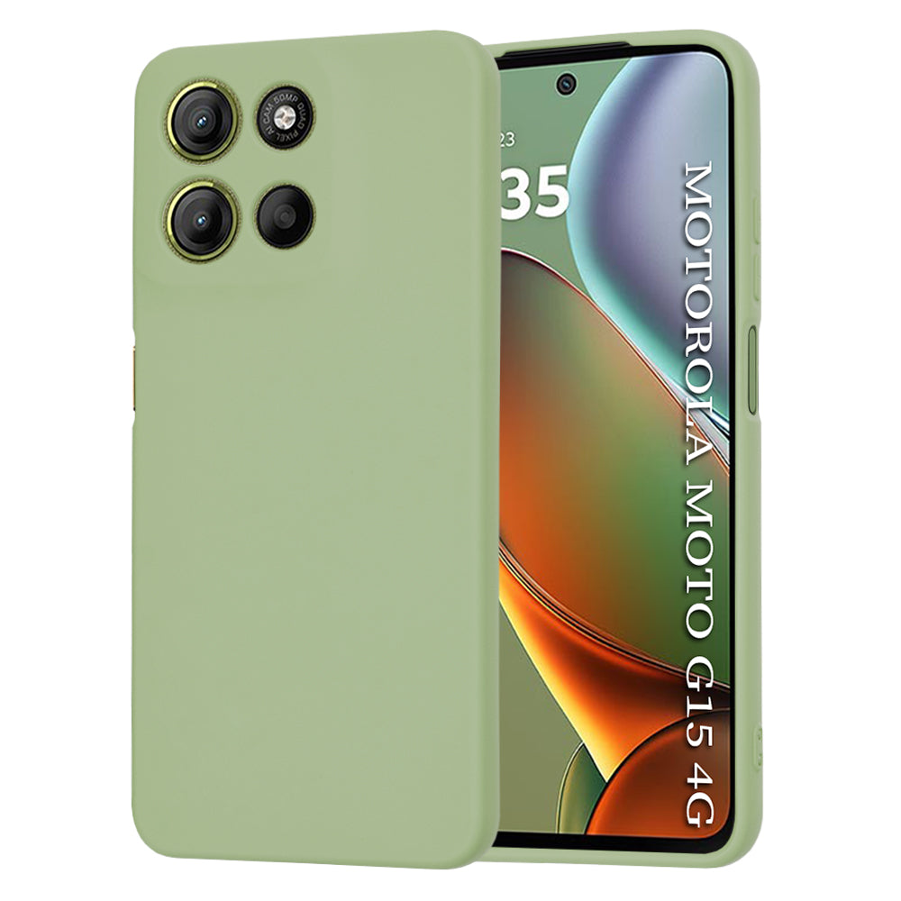 Custodia per Motorola Moto G15 / G15 Power, Techsuit, SoftFlex, Matcha