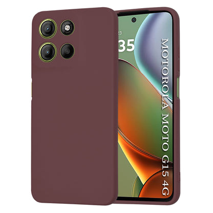 Custodia per Motorola Moto G15 / G15 Power, Techsuit, SoftFlex, Vinaccia