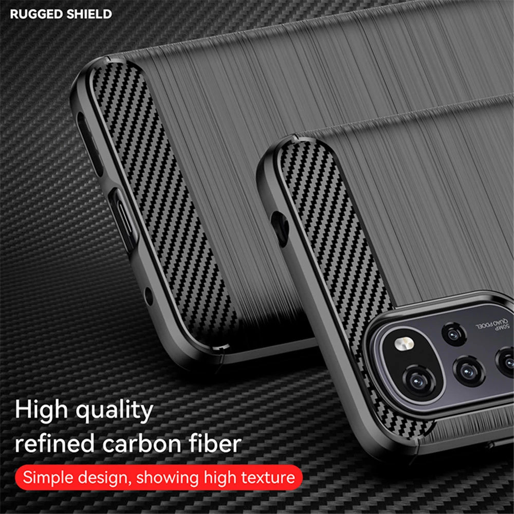 Case for Motorola Moto G22, Techsuit, Carbon, Black