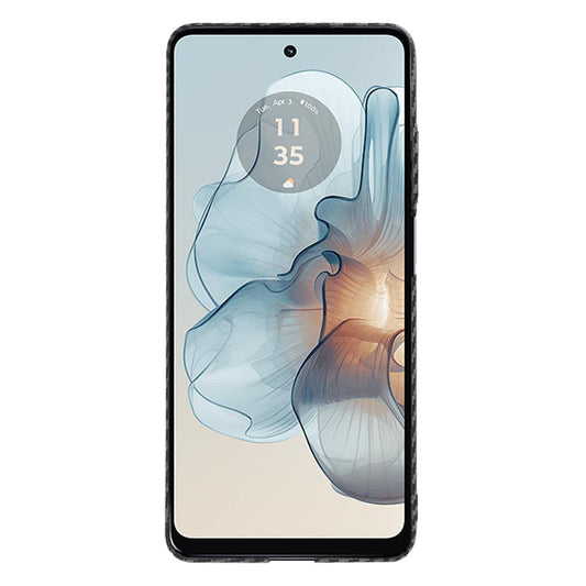 Custodia per Motorola Moto G24 Power, Techsuit, Carbonite FiberShell, Nera