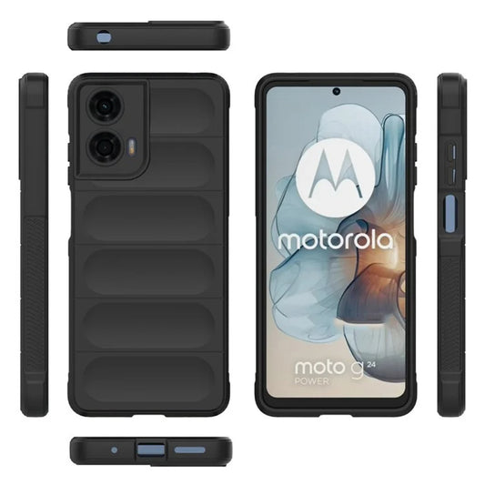 Custodia per Motorola Moto G24 Power, Techsuit, Magic Shield, Nera