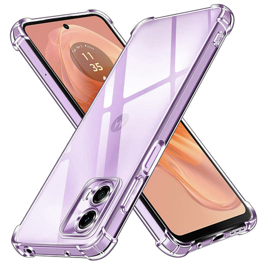 Custodia per Motorola Moto G24 Power, Techsuit, Shockproof Clear, Trasparente