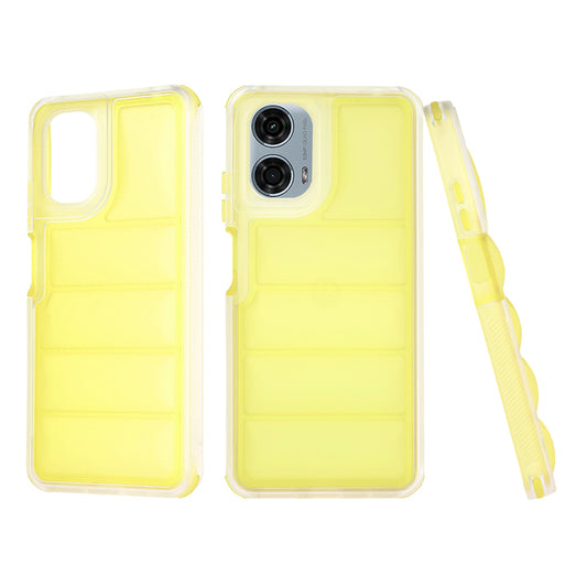 Custodia per Motorola Moto G24 Power, Techsuit, Wave Shield, Gialla