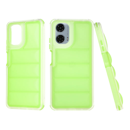 Custodia per Motorola Moto G24 Power, Techsuit, Wave Shield, Verde
