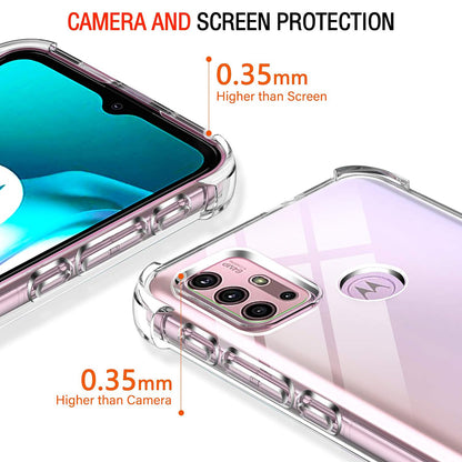 Custodia per Motorola Moto G30 / G20 / G10, Techsuit, Shockproof Clear, Trasparente