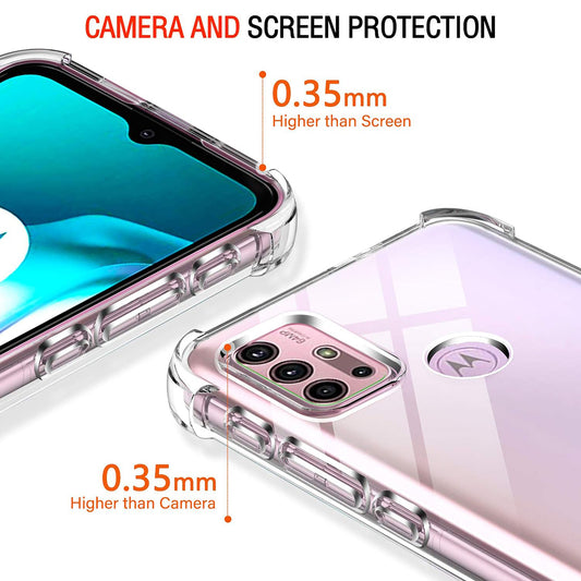 Custodia per Motorola Moto G30 / G20 / G10, Techsuit, Shockproof Clear, Trasparente
