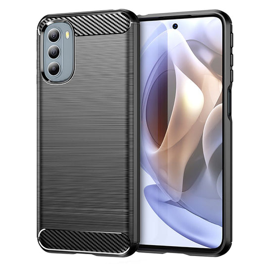Custodia per Motorola Moto G31 / G41, Techsuit, Carbonio, Nera