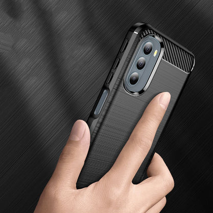 Custodia per Motorola Moto G31 / G41, Techsuit, Carbonio, Nera